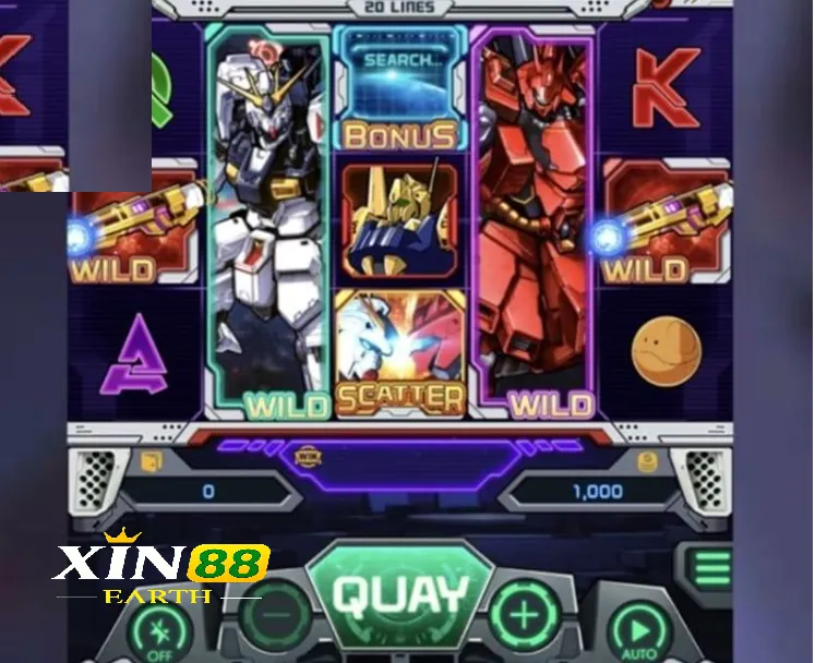 Gundam Slot – Nổ hũ độc đáo tại Xin88 2025 1 Giới thiệu về game đại chiến Gundam Slot