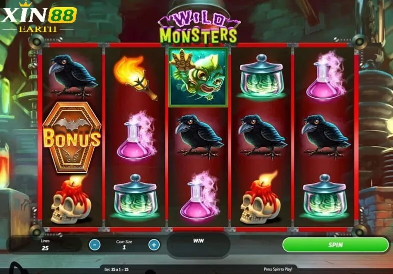 Quay Hũ Wild Monster Cực Hay Tại Xin88 2025 2 Trải nghiệm Wild monster slot tại Xin88 có gì đặc biệt